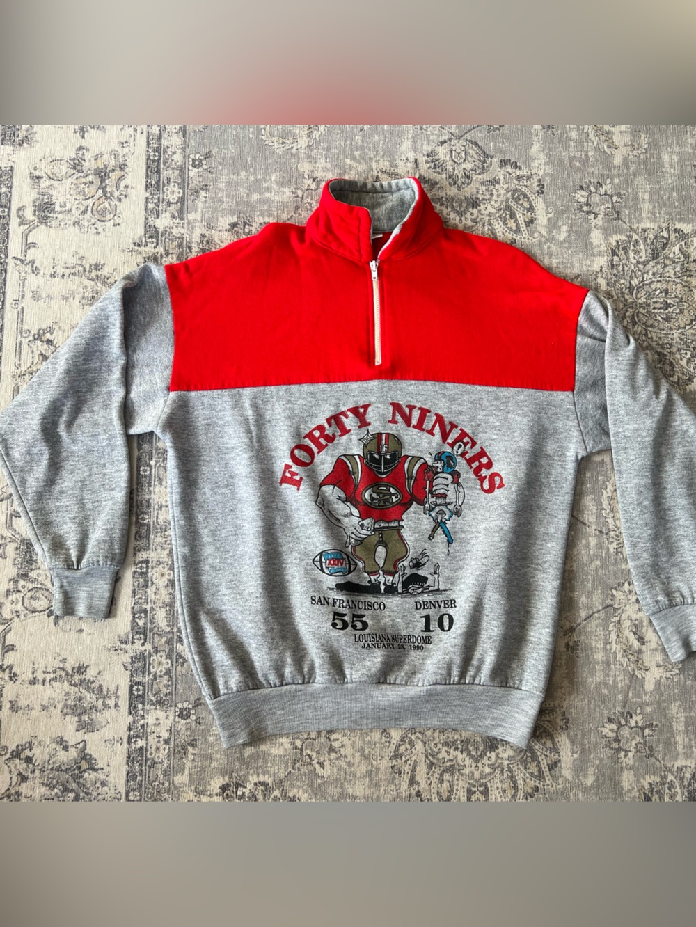 Vintage 49ers Super Bowl sweater